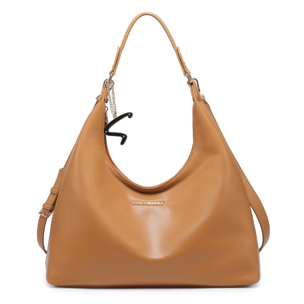 Cocoberry Stylish Tan Hobo Shoulder Bag brown